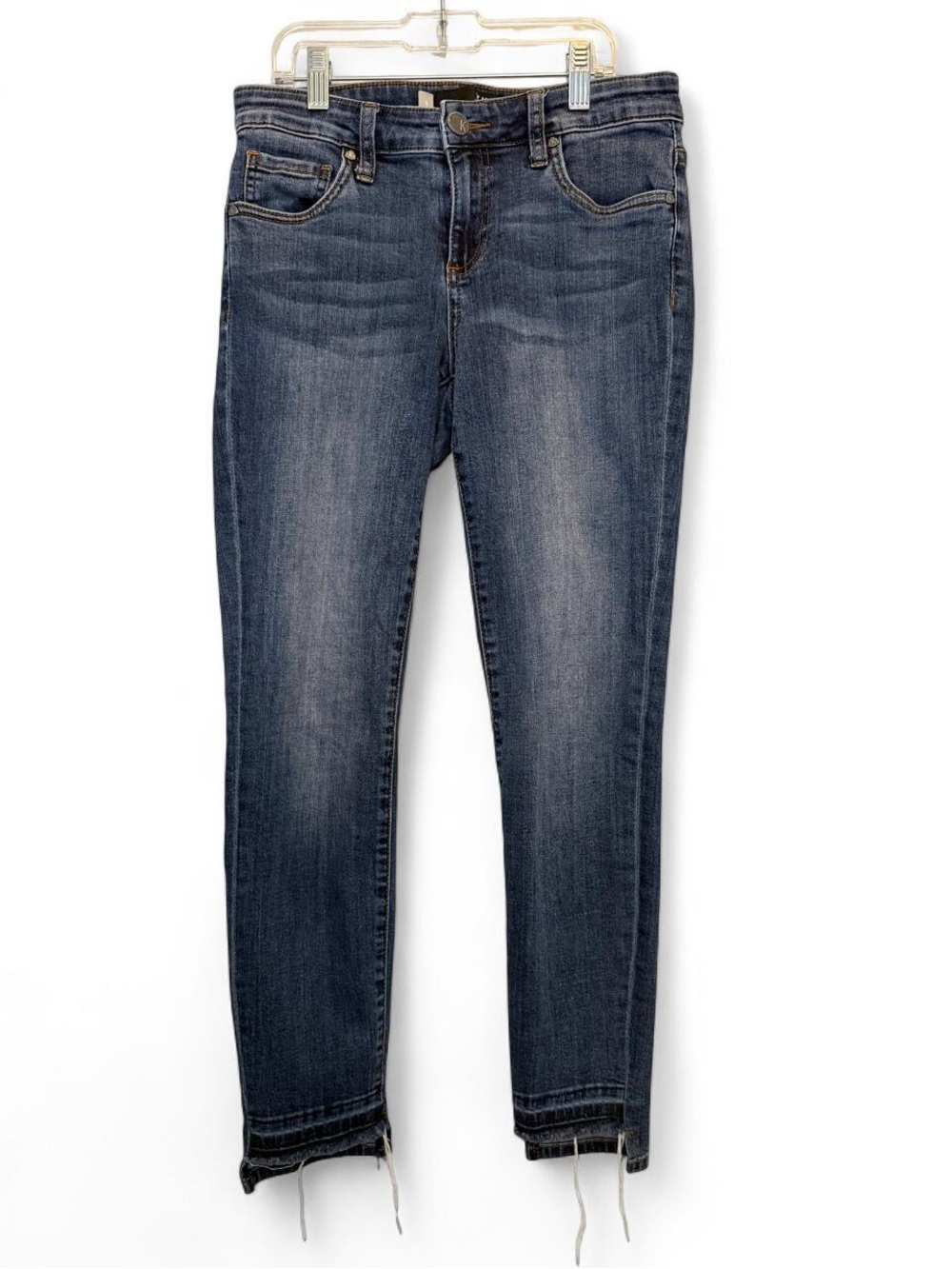 KUT from the Kloth Connie Ankle Skinny Raw Hem Jeans Size 4 Mid Rise Minimalist